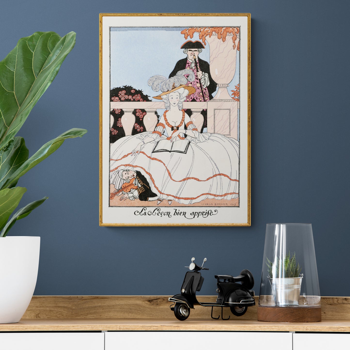 La Leçon Bien Apprise Vintage Poster
