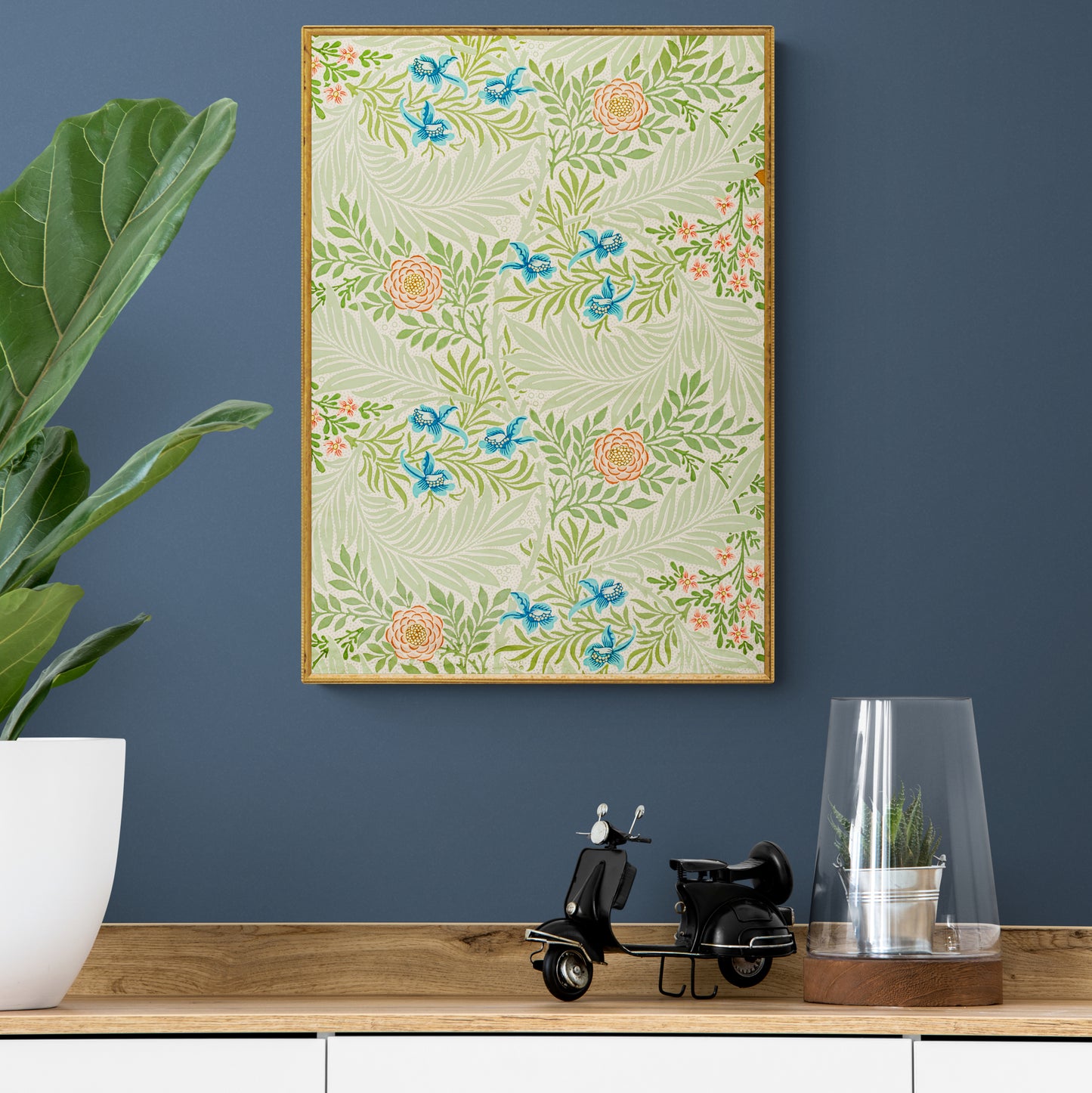 Larkspur Pattern by William Morris