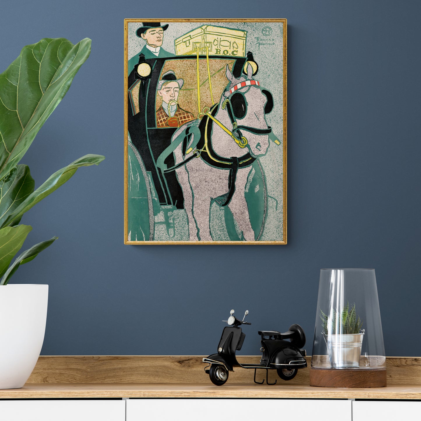 Man In A Carriage by Edward Penfield