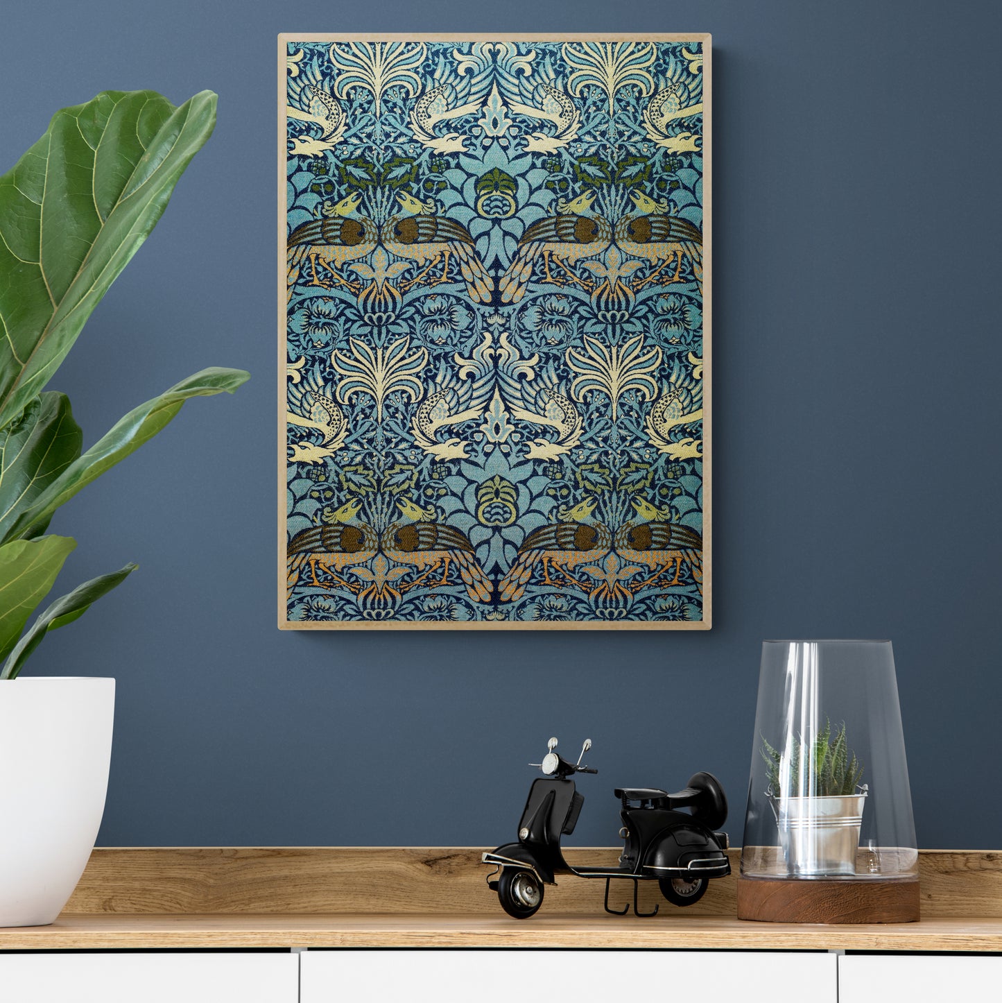 Peacock And Dragon by William Morris
