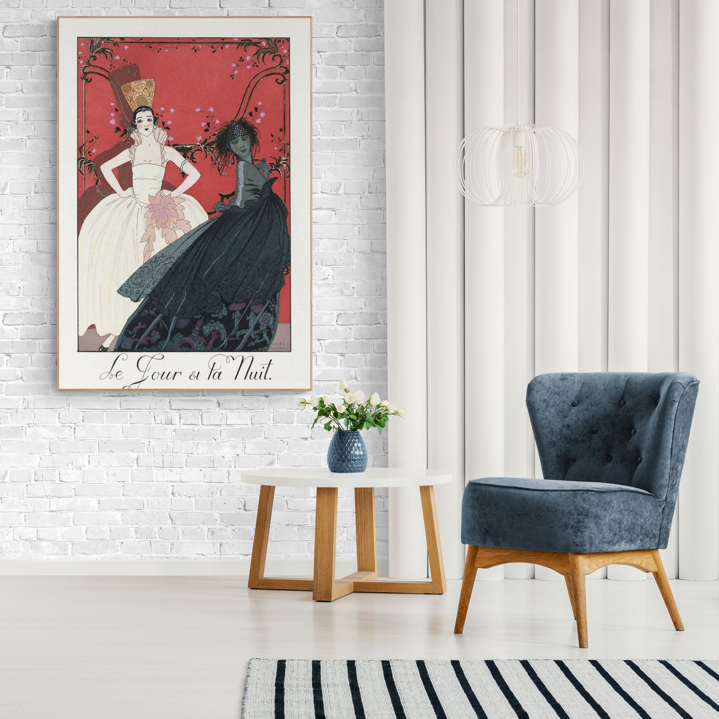 Le Jour Et La Nuit Vintage Poster