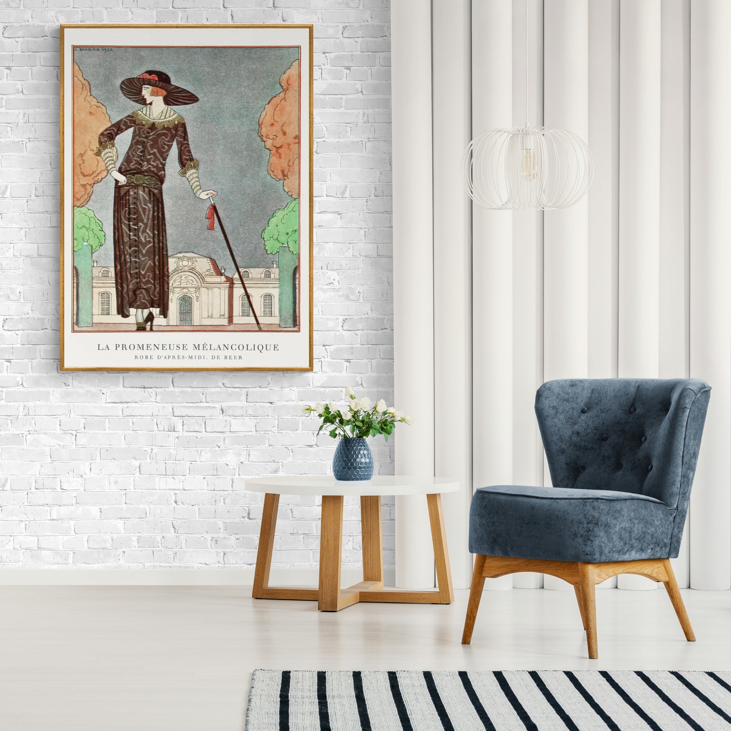 La Promeneuse Mélancolique Vintage Poster