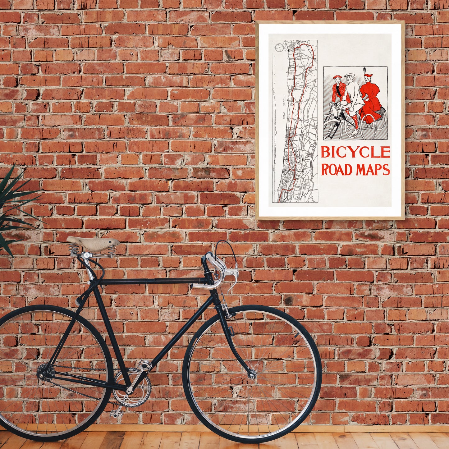 Bicycle Road Maps by Edward Penfield
