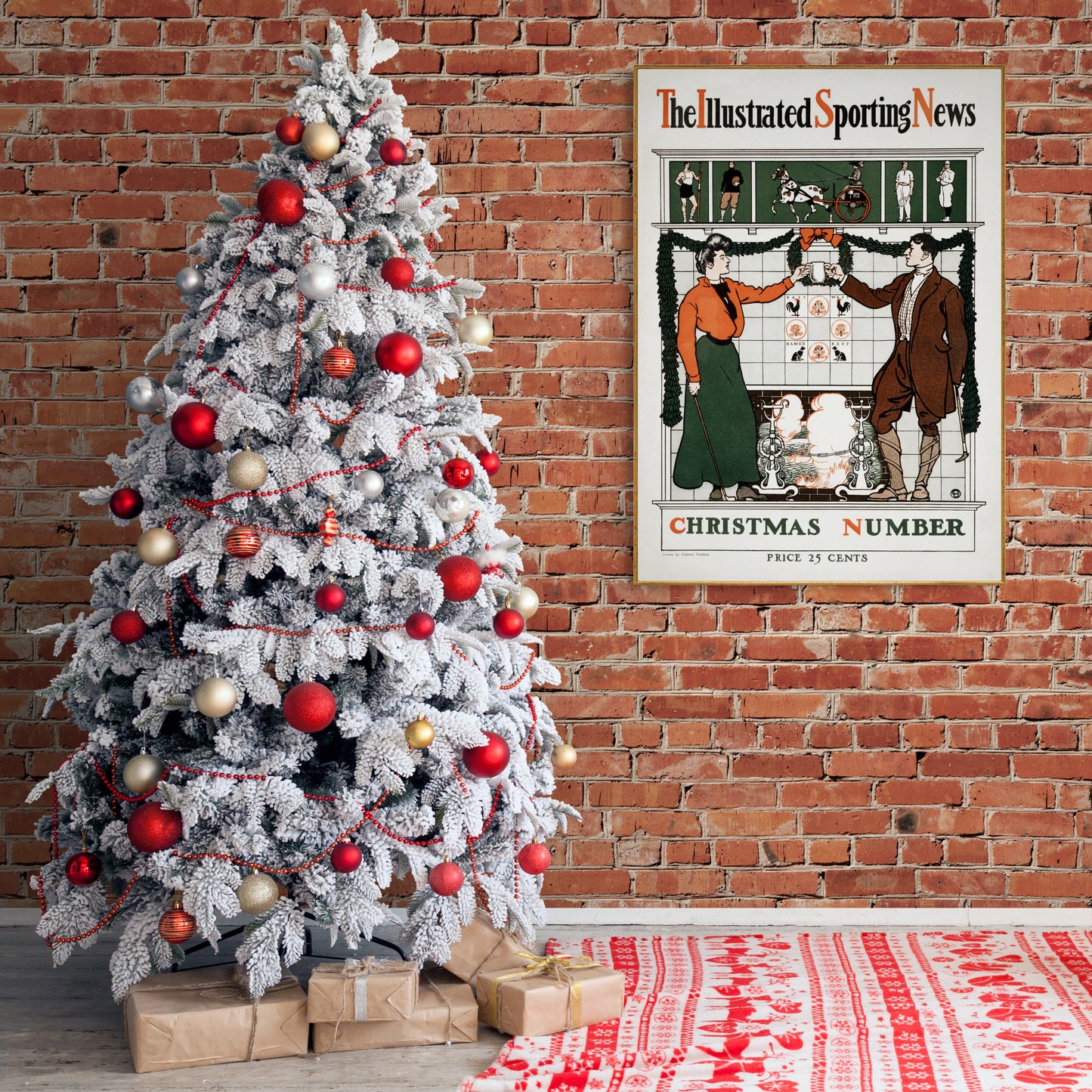 Christmas Number by Edward Penfield