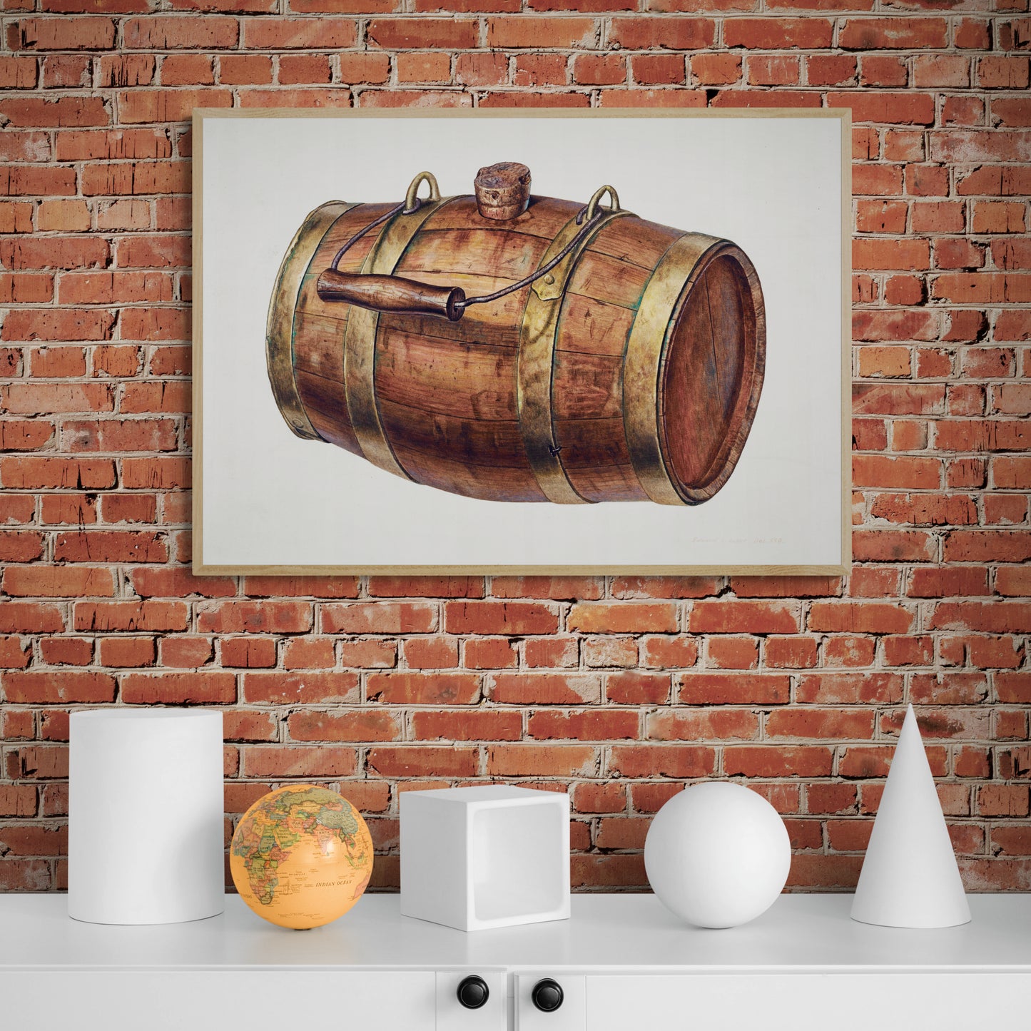 Vintage Illustration Field Keg by Edward Loper