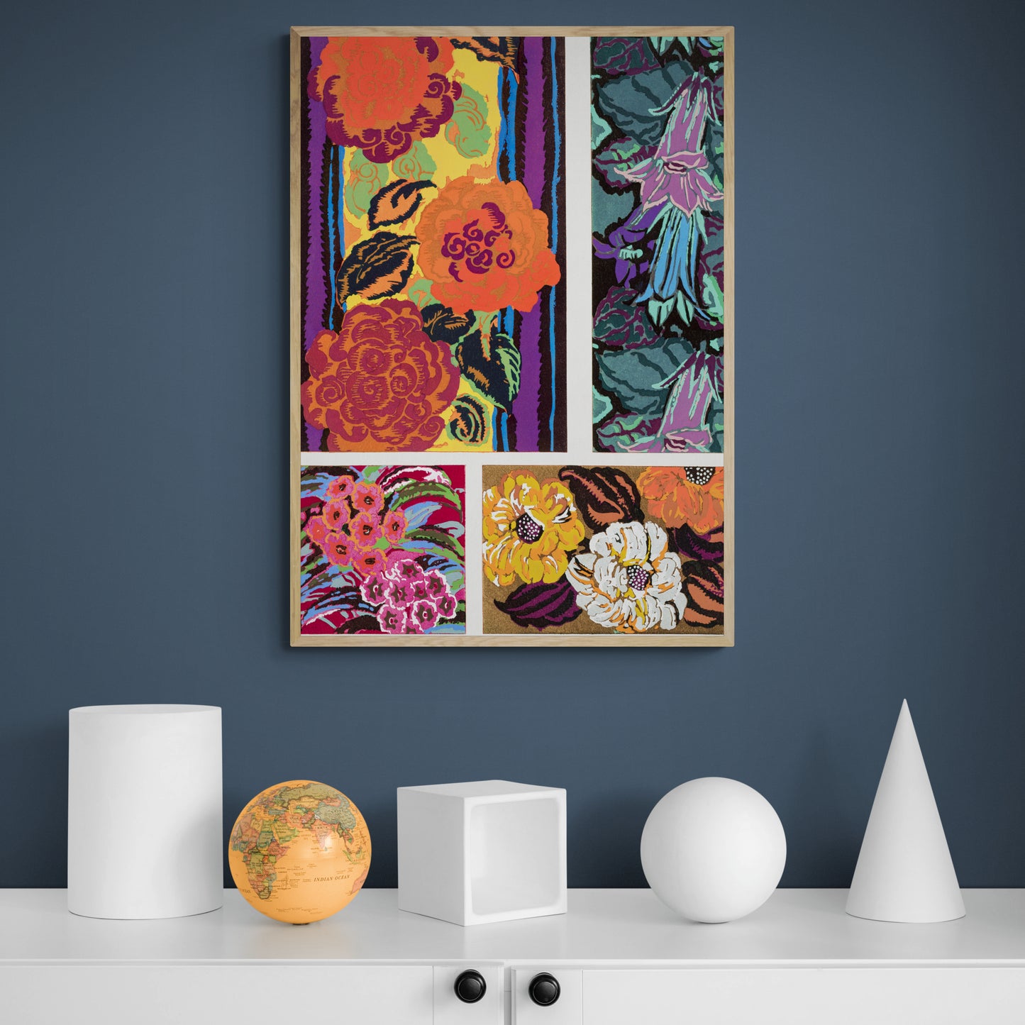 Vintage Floral Art Deco Pattern, Variation 16 by Édouard Bénédictus