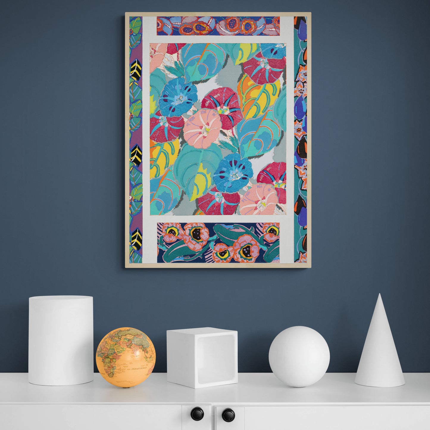 Vintage Floral Art Deco Pattern, Variation 15 by Édouard Bénédictus