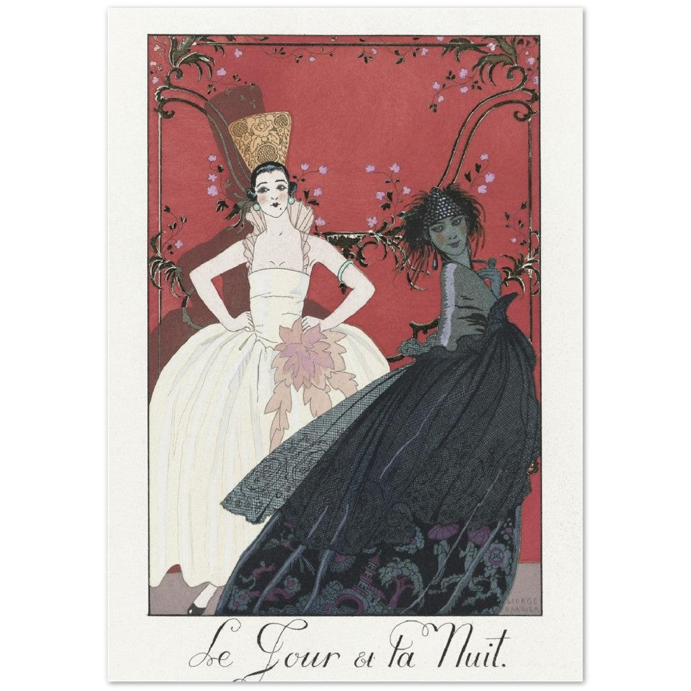 Le Jour Et La Nuit Vintage Poster