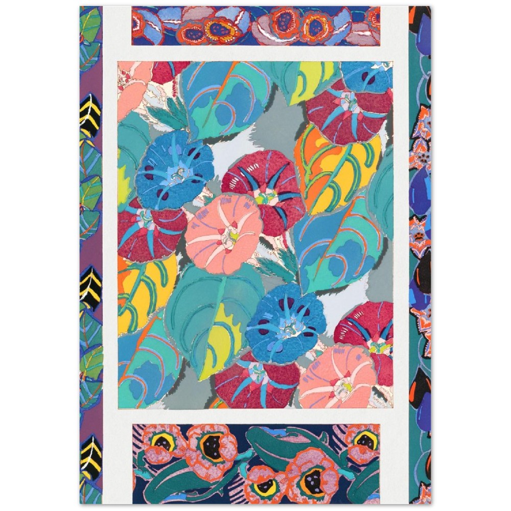 Vintage Floral Art Deco Pattern, Variation 15 by Édouard Bénédictus