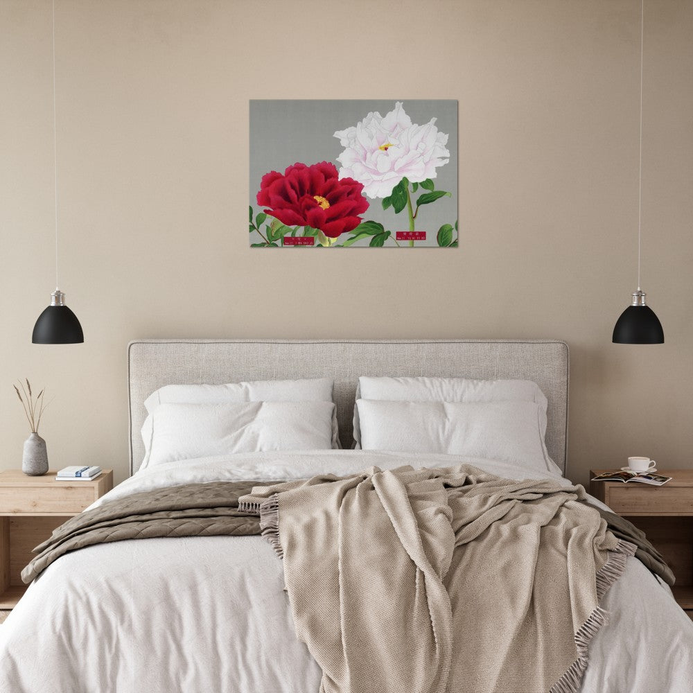 The Picture Book Of Peonies - White & Red Peonies