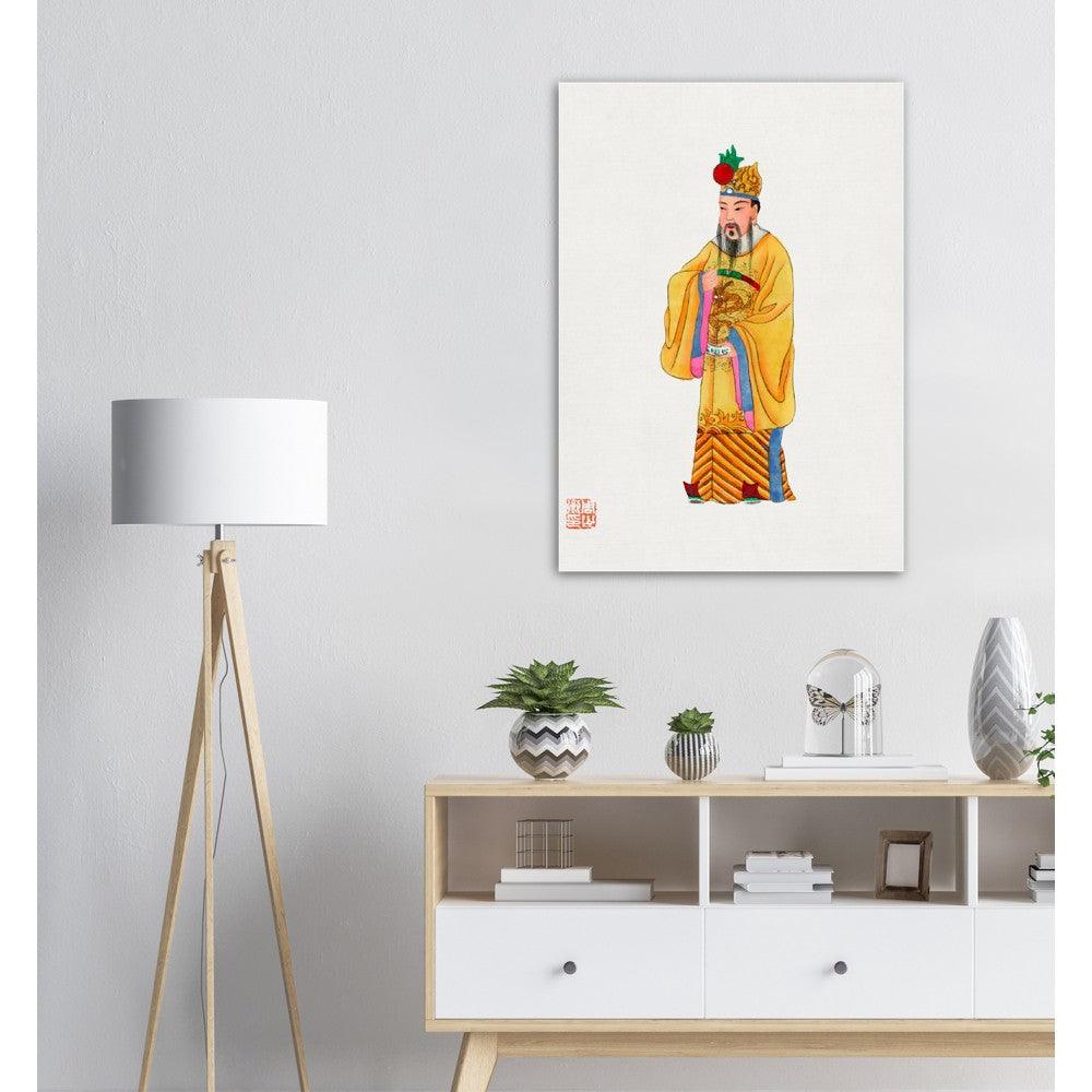 Vintage Chinese Emperor Robe Illustration