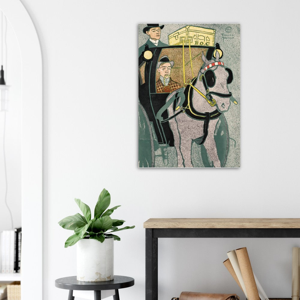 Man In A Carriage by Edward Penfield