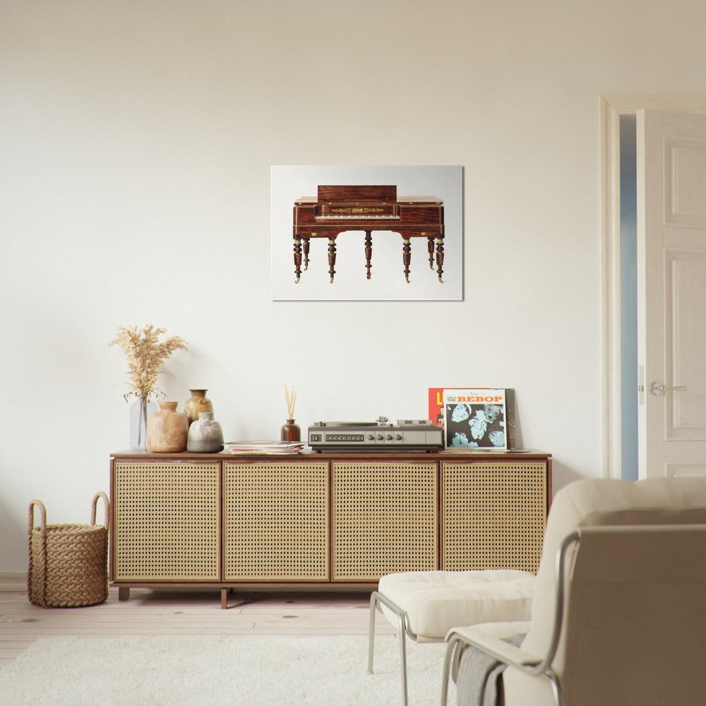 Vintage Illustration Piano by Ferdinand Cartier