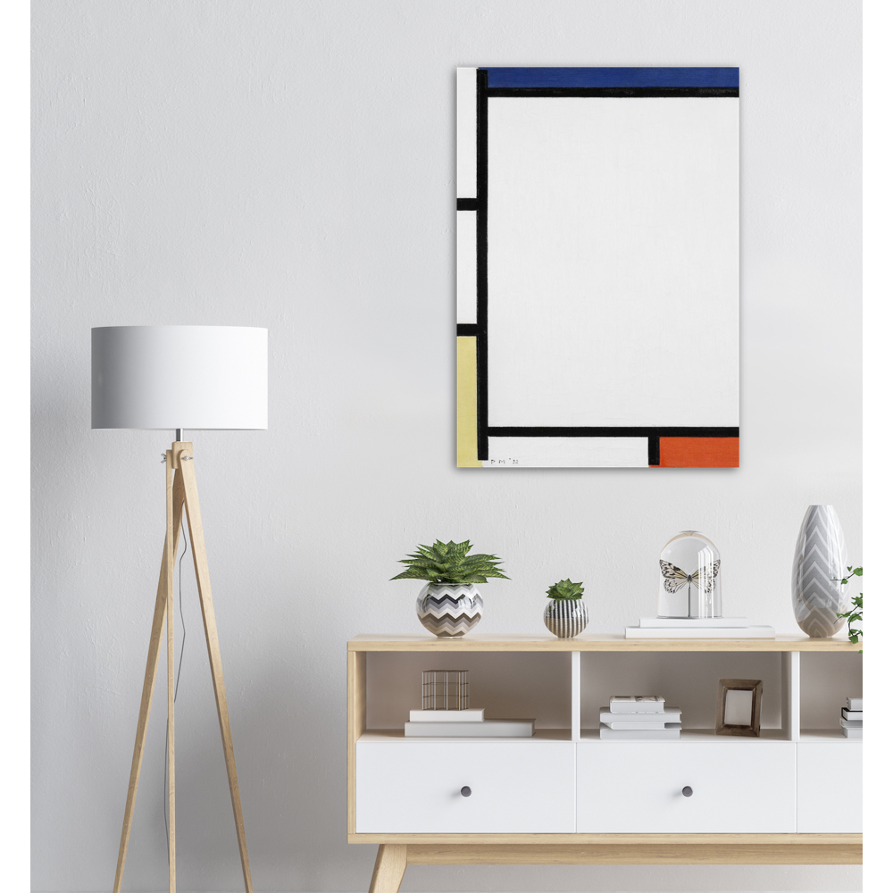 Piet Mondrian - Composition With Blue , Red , Yellow And Black - The Retro Gallery