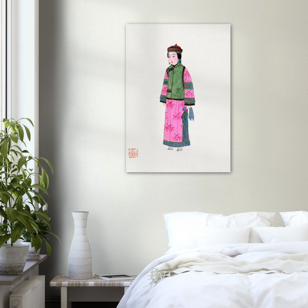 Vintage Chinese Lady Illustration