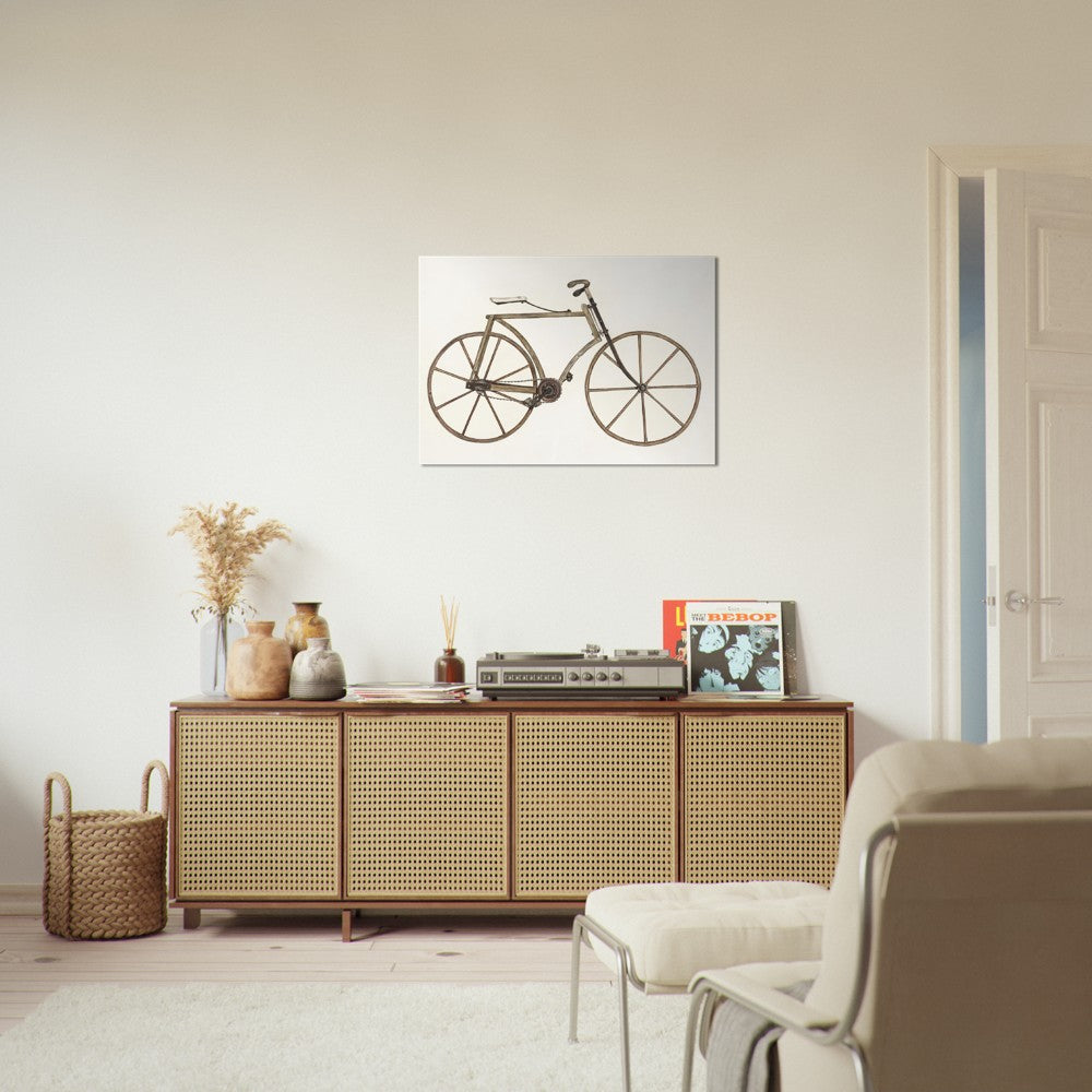 Vintage Illustration Bicycle by Marjorie Lee