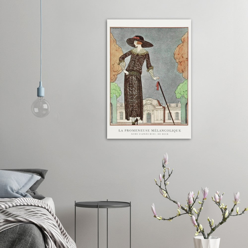 La Promeneuse Mélancolique Vintage Poster
