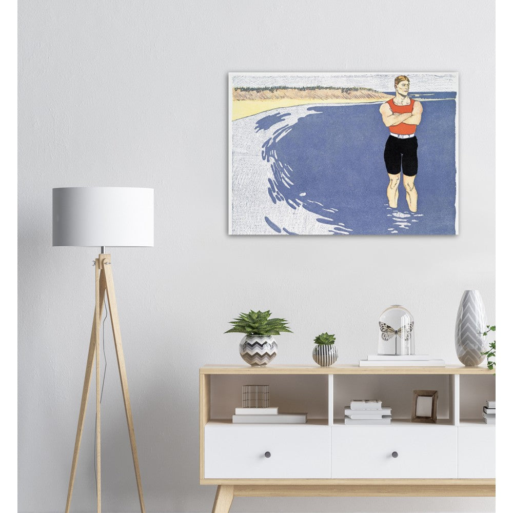Man Standing In The Sea by Edward Penfield