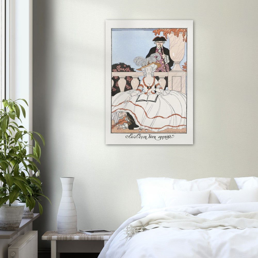 La Leçon Bien Apprise Vintage Poster