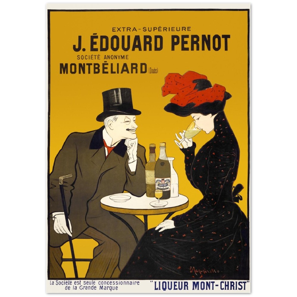 Man And Woman At The Cafe by Leonetto Cappiello