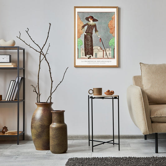 La Promeneuse Mélancolique Vintage Poster