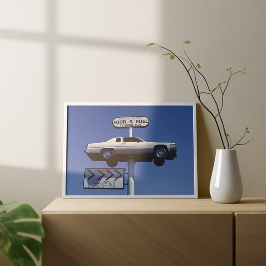 Cadillac Ranch Food & Fuel Sign , Idaho by John Margolies