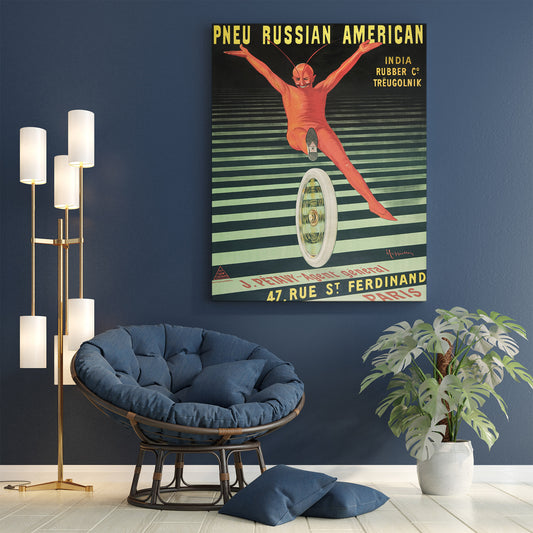 Pneu Russian American by Leonetto Cappiello