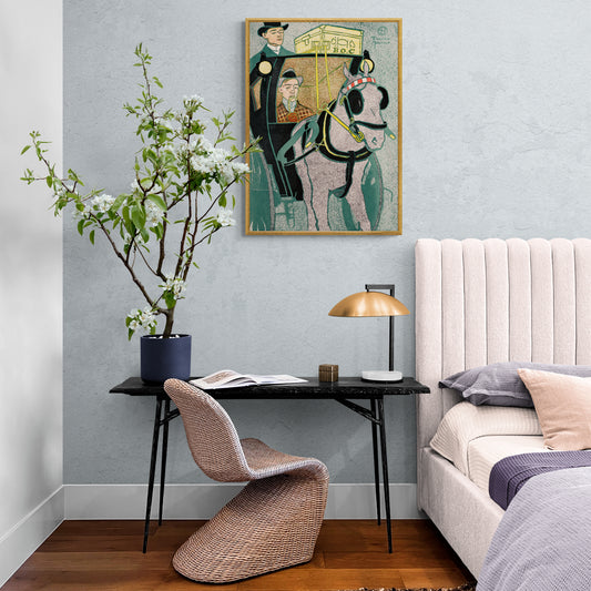 Man In A Carriage by Edward Penfield