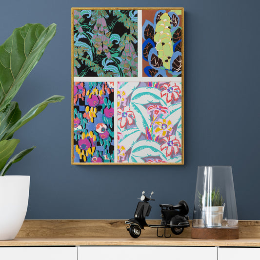 Floral Vintage Art Deco Pattern, Variation 18 by Édouard Bénédictus