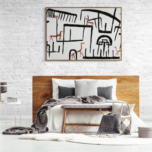 Animals In An Enclosure by Paul Klee