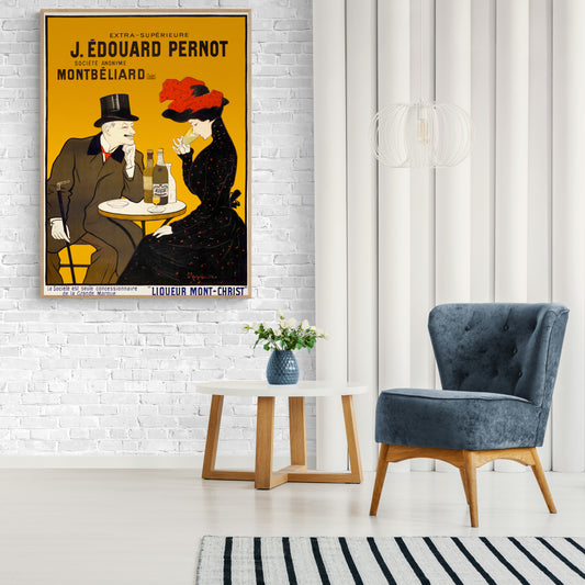 Man And Woman At The Cafe by Leonetto Cappiello