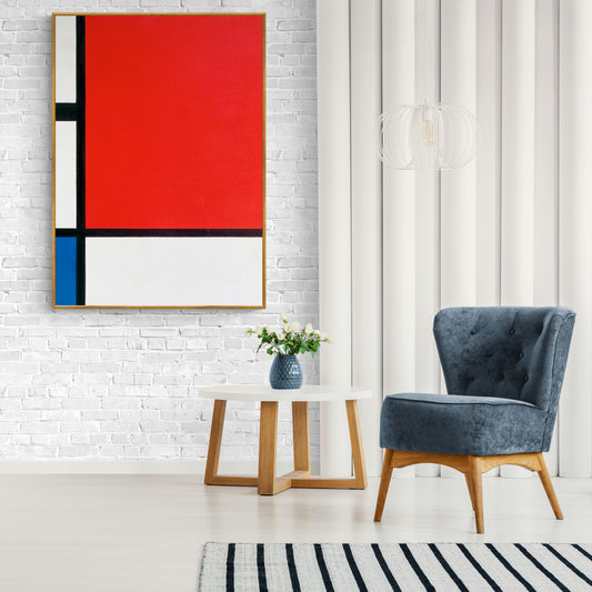 Composition With Red And Blue by Piet Mondrian