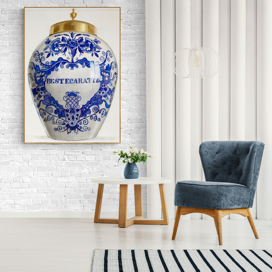 Vintage Illustration Sugar Bowl by John Fisk