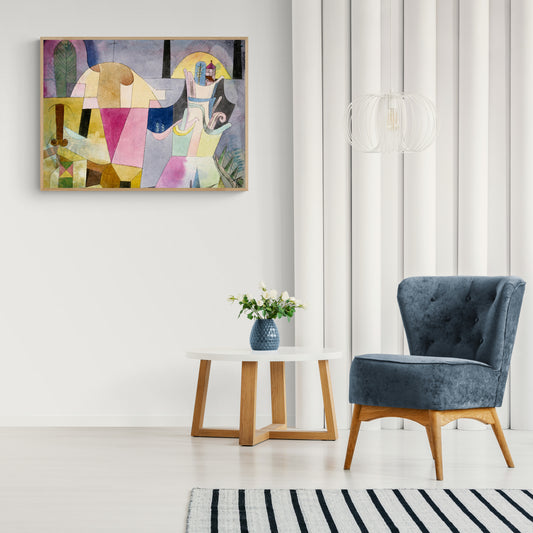 Black Columns In A Landscape by Paul Klee