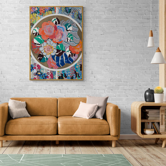 Flower Art Deco Pattern, Variation 11 by Édouard Bénédictus