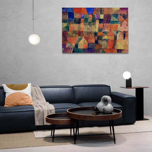 City With The Three Domes by Paul Klee