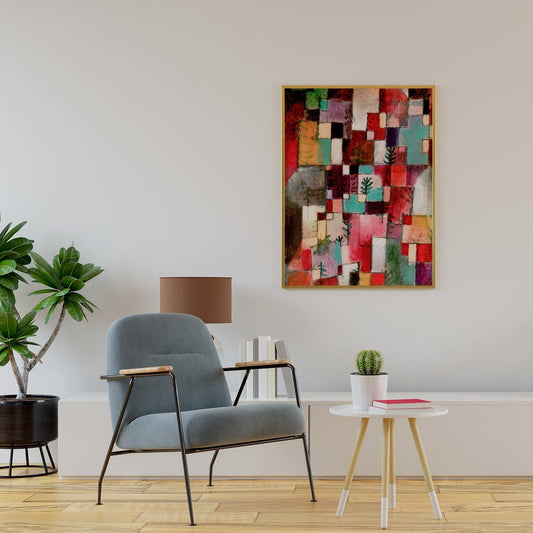 Red Green And Violet Rhythms by Paul Klee