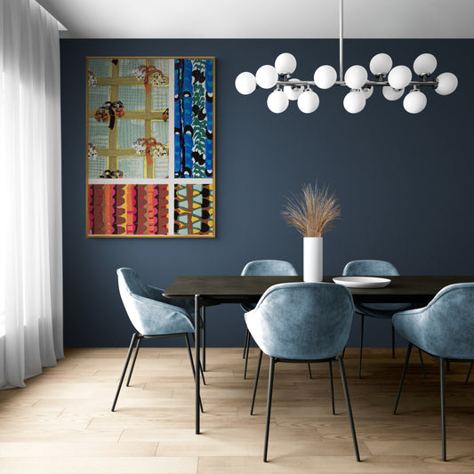 Vintage Geometric Floral Art Deco Pattern, Variation 19 by Édouard Bénédictus