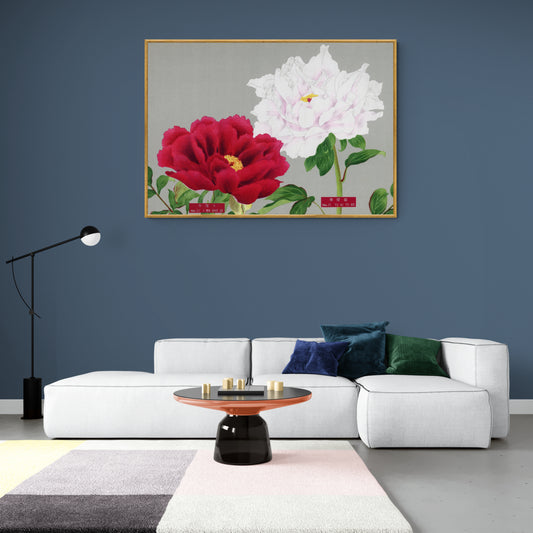 The Picture Book Of Peonies - White & Red Peonies