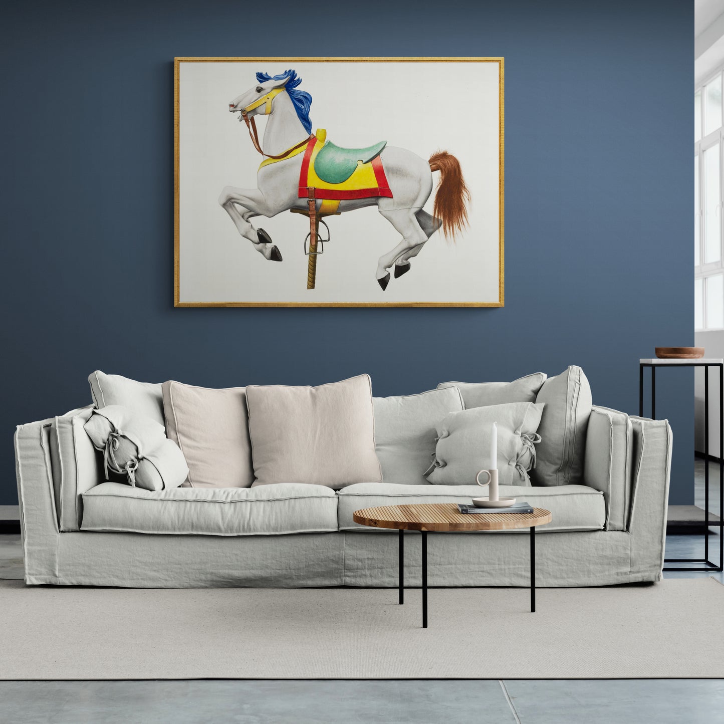 Vintage Illustration Carousel Horse