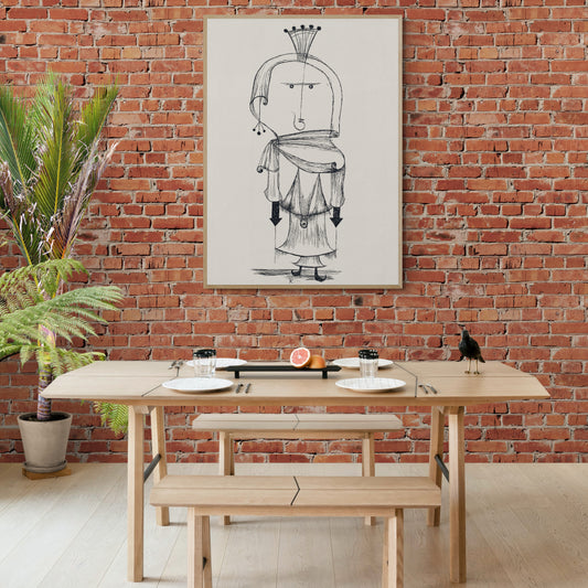 Witch With A Comb by Paul Klee