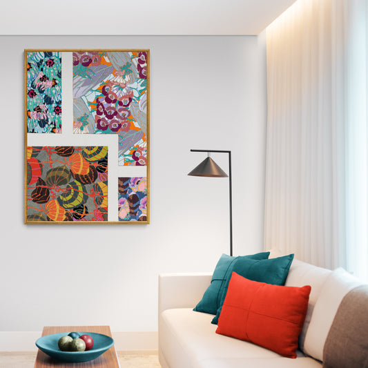 Colorful Vintage Art Deco Pattern, Variation 10 by Édouard Bénédictus