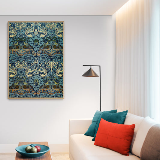 Peacock And Dragon by William Morris