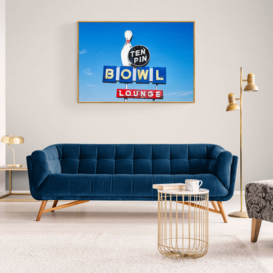 Ten Pin Bowl Sign Route 127 , Illinois by John Margolies