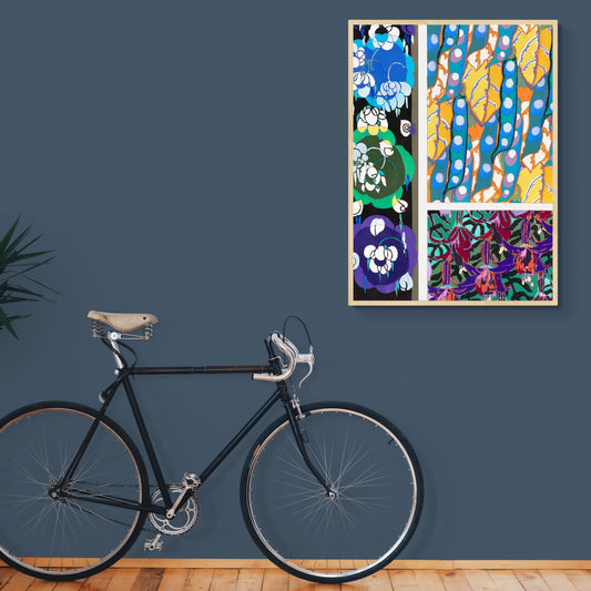 Colorful Vintage Art Deco Pattern, Variation 5 by Édouard Bénédictus