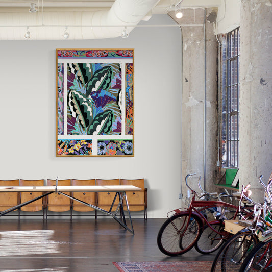 Vintage Geometric Floral Art Deco Pattern, Variation 4 by Édouard Bénédictus