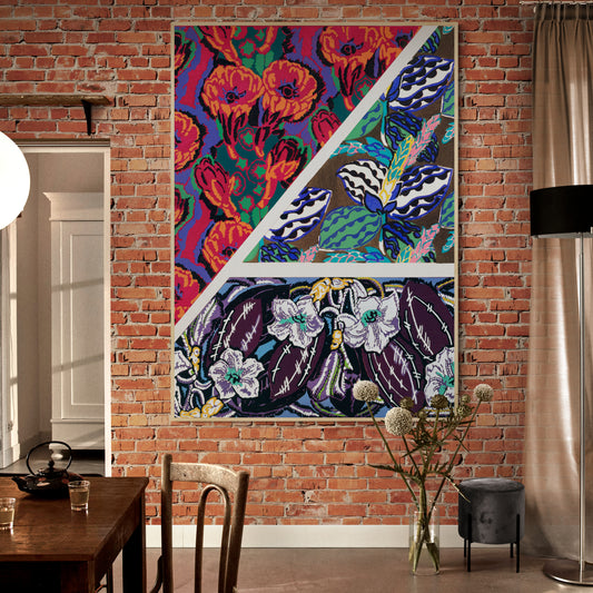 Vintage Geometric Floral Art Deco Pattern, Variation 6 by Édouard Bénédictus