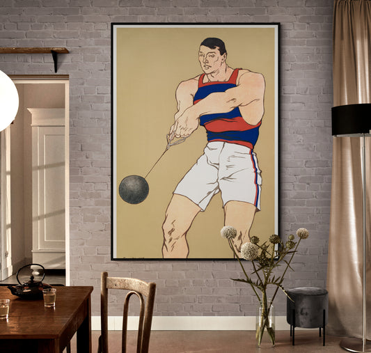 Hammer Throw by Edward Penfield