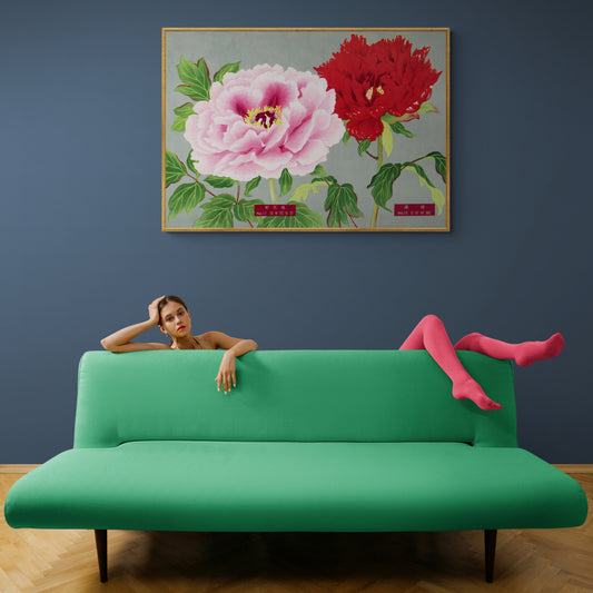 The Picture Book Of Peonies - Pink & Red Peonies