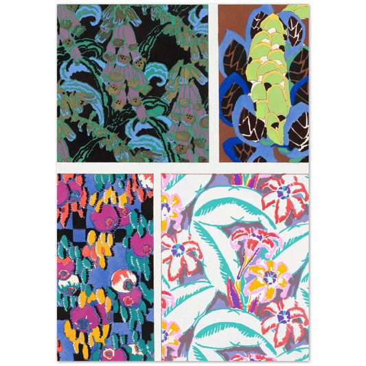 Floral Vintage Art Deco Pattern, Variation 18 by Édouard Bénédictus